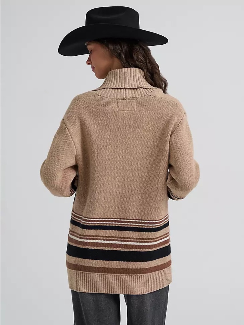 Wrangler Montana Cardigan Horse Brown Size Small - Picture 7 of 8